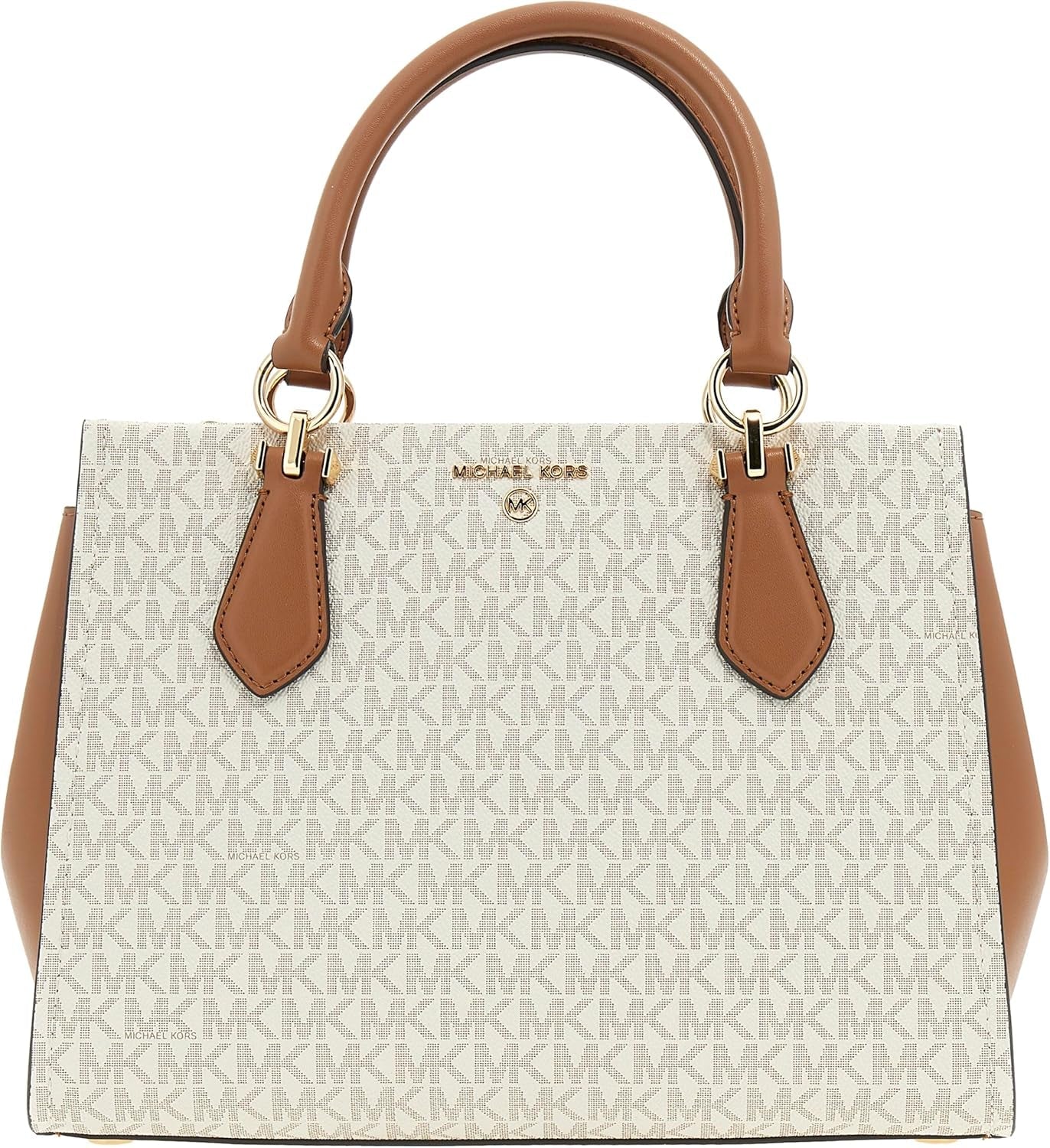 Michael Kors Dames Md Satchel Bag Damestassen Naty Shop Vanille/Acrn
