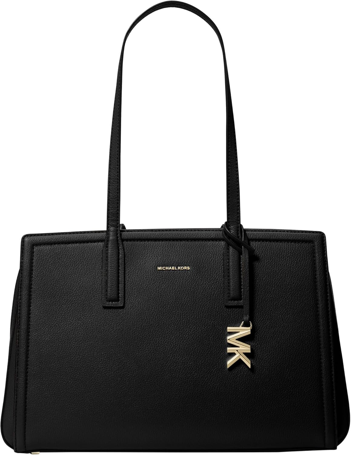 Michael Kors Dames Md Tote Handtas Tassen Dames Naty Shop Zwart