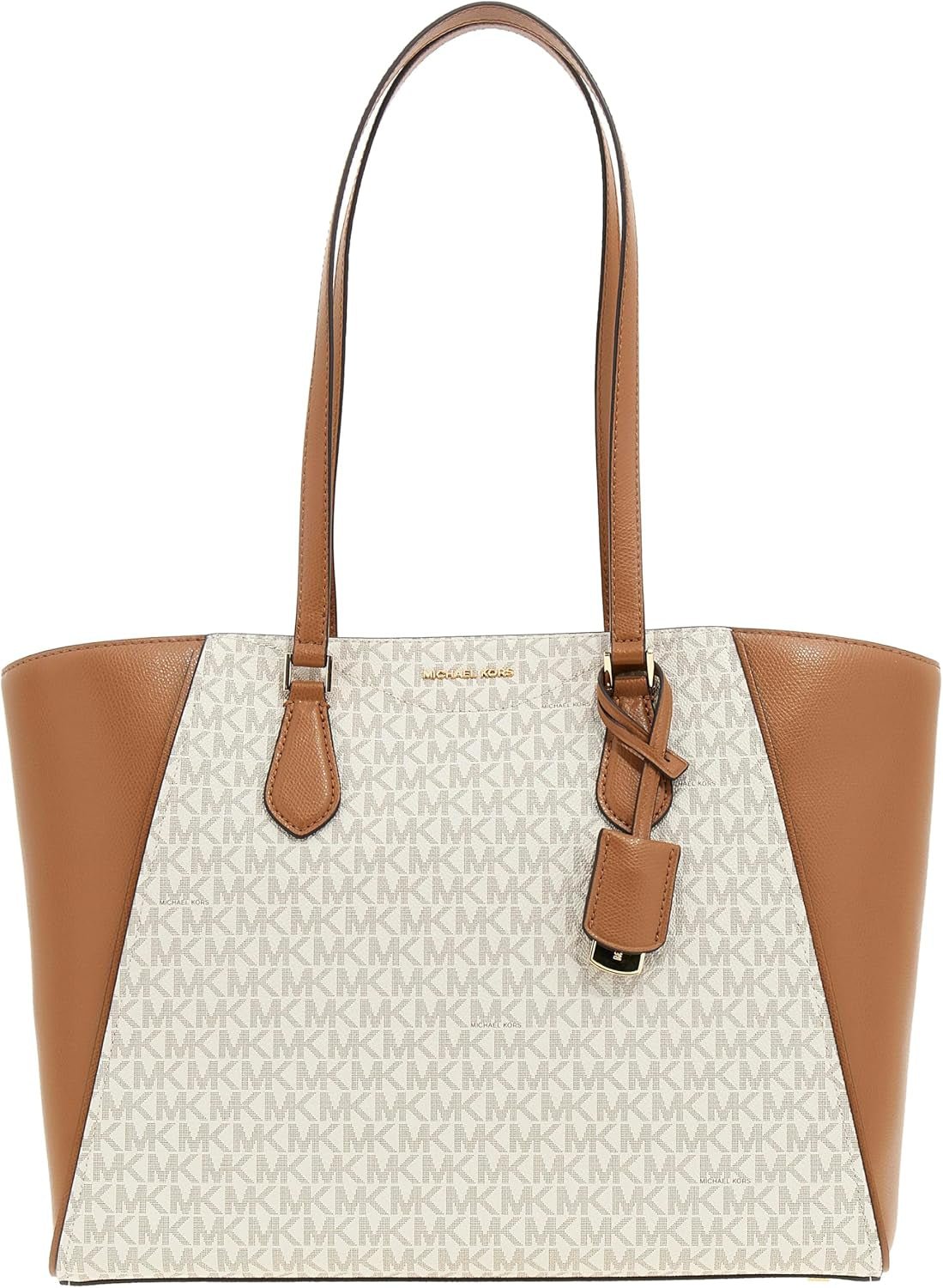 Michael Kors Lg Mf Tz Tote Handtas Tassen Dames Naty Shop Vanille/Acrn