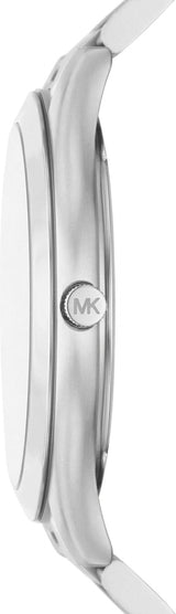 Michael Kors - Slim Runway Collection Zilverkleurig roestvrijstalen herenhorloge MK1060SET Herenportemonnee Naty Shop