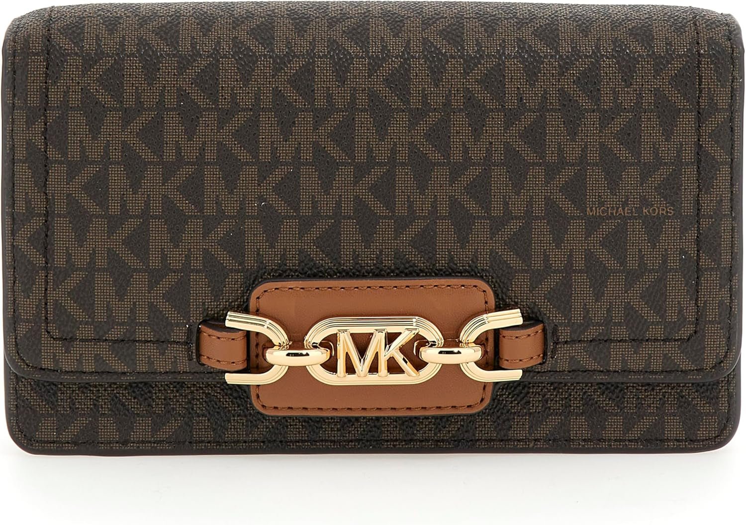 MICHAEL KORS Dames Heather PHN CHN XBODY Tas, Donkerbruin Damestassen Naty Shop Standaard titel