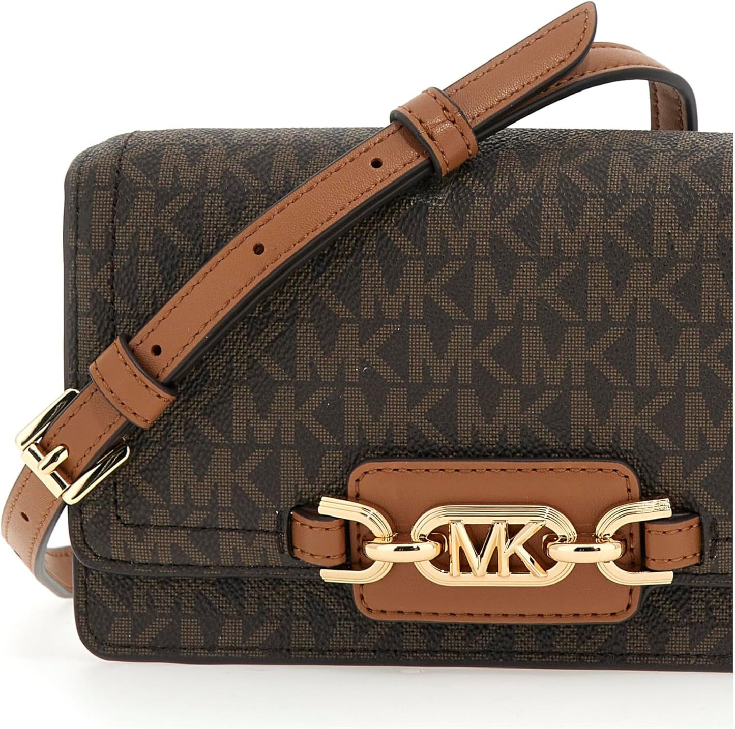 MICHAEL KORS Dames Heather PHN CHN XBODY Tas, Donkerbruin Damestassen Naty Shop