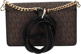 Michael Kors Women Sm Phn CHN Xbody Bag, bruin/zwart damestassen Naty Shop