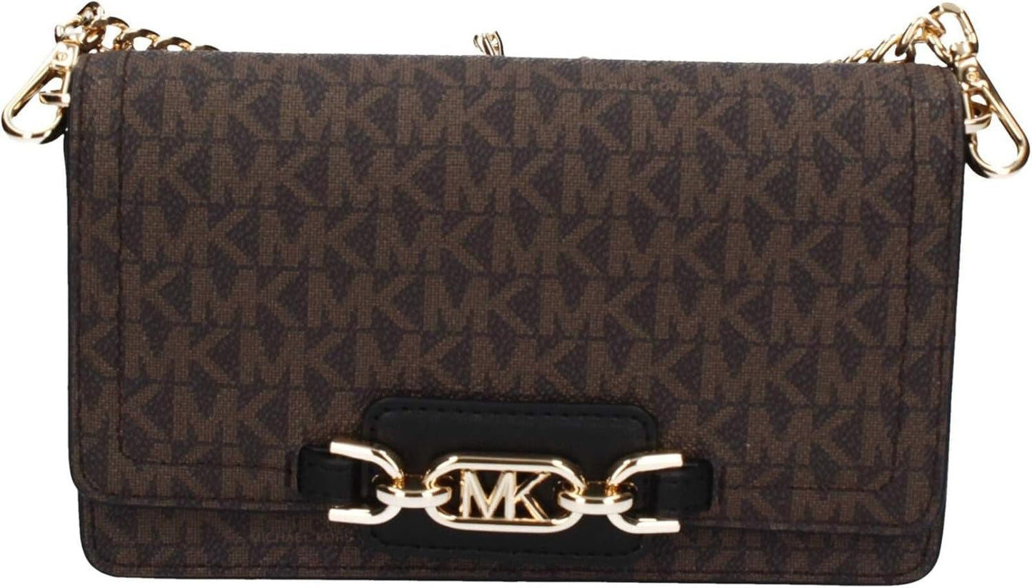 Michael Kors Women Sm Phn CHN Xbody Bag, bruin/zwart Damestassen Naty Shop Standaard titel