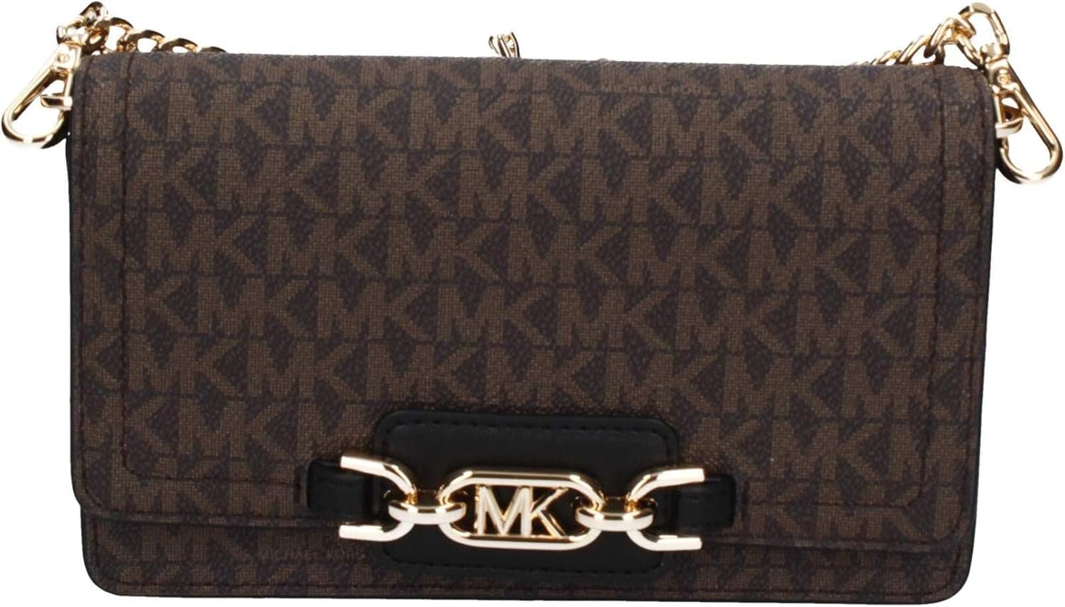 Michael Kors Women Sm Phn CHN Xbody Bag, bruin/zwart Damestassen Naty Shop Standaard titel