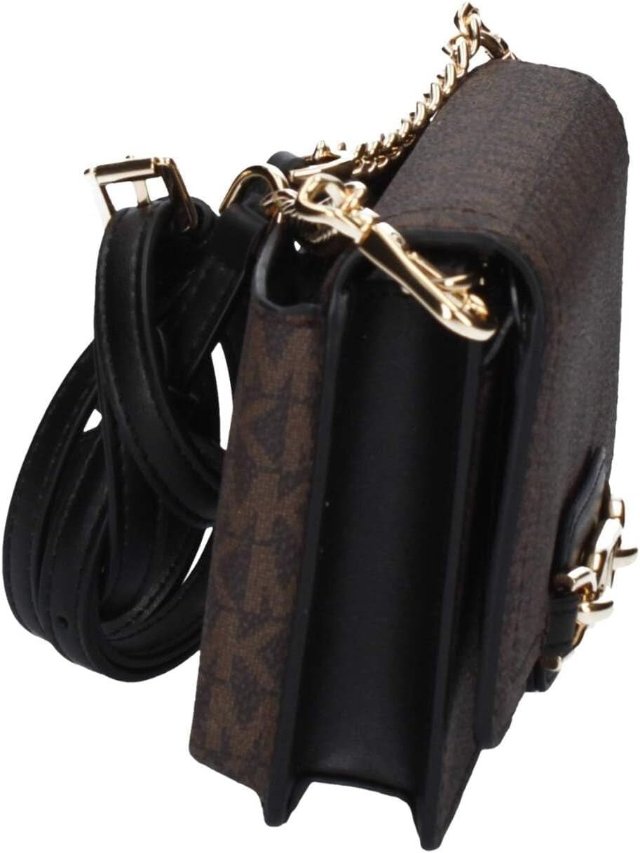 Michael Kors Women Sm Phn CHN Xbody Bag, bruin/zwart damestassen Naty Shop