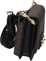 Michael Kors Women Sm Phn CHN Xbody Bag, bruin/zwart damestassen Naty Shop