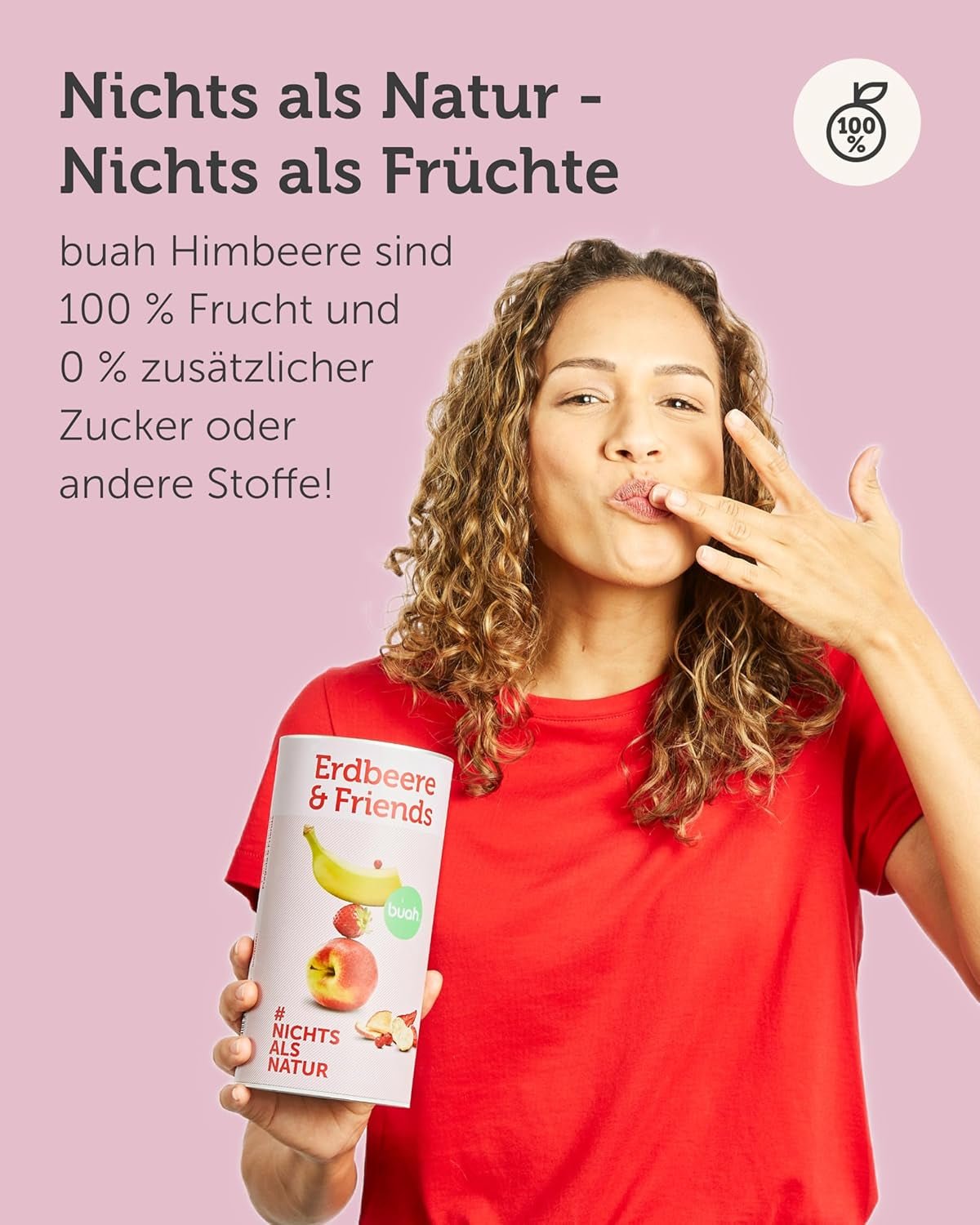 Gevriesdroogde fruitmix BUAH® | Gevriesdroogde aardbeien, bananen, appels en krenten zonder toegevoegde suiker | 100% fruit | Veganistisch, glutenvrij, lactosevrij (140g) Naty Shop gedehydrateerde producten