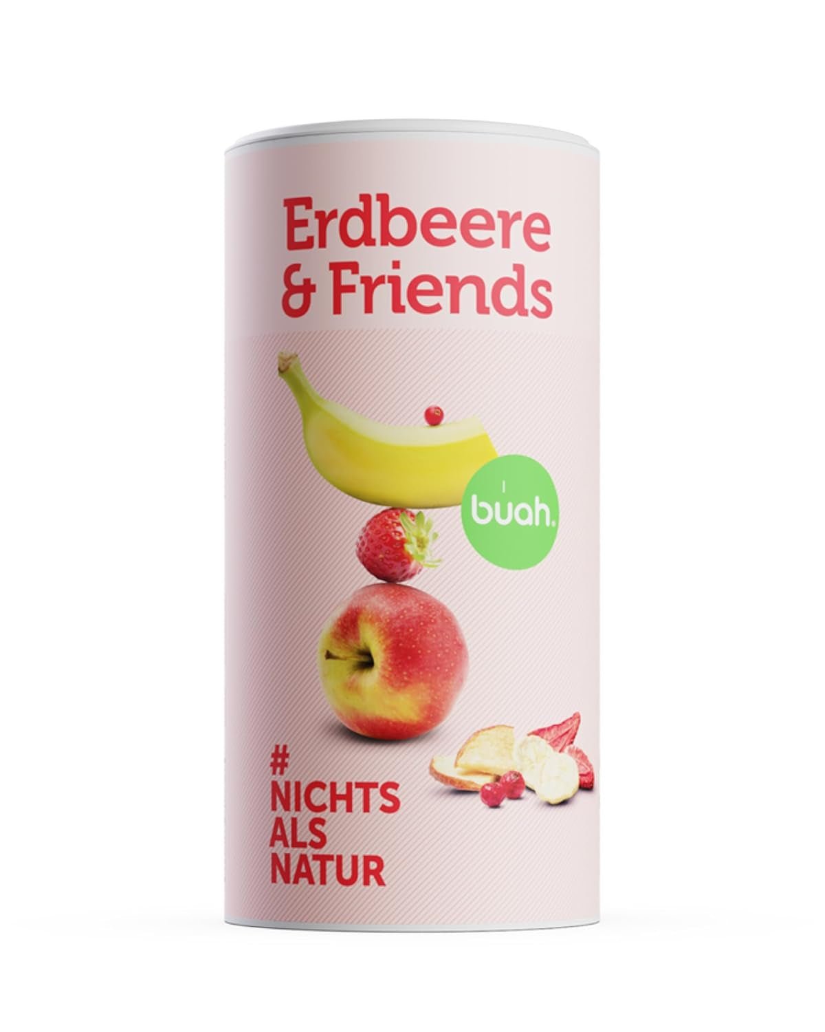 Gevriesdroogde fruitmix BUAH® | Gevriesdroogde aardbeien, bananen, appels en krenten zonder toegevoegde suiker | 100% fruit | Veganistisch, glutenvrij, lactosevrij (140g) Gedroogde producten Naty Shop Standaard titel