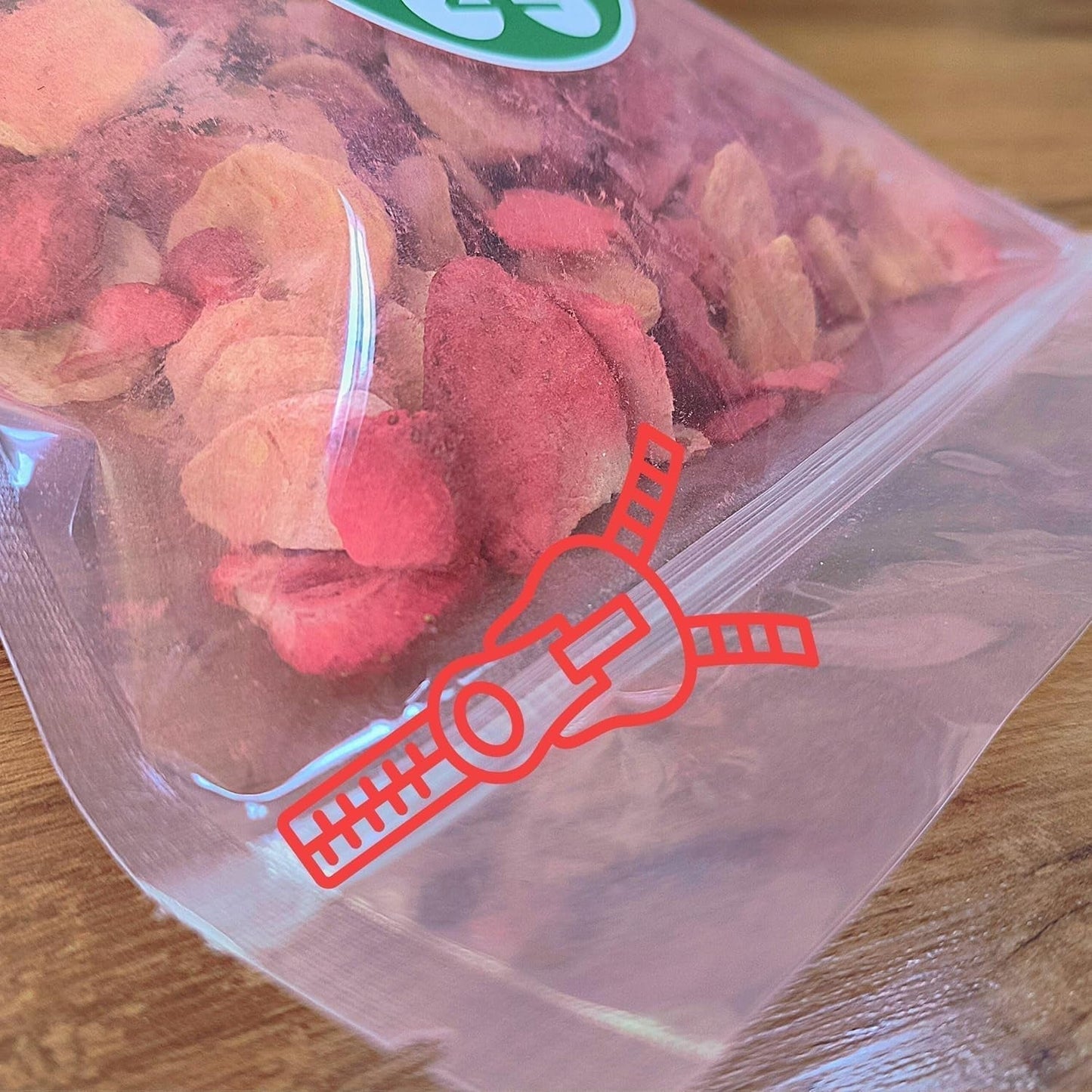 Mix van gevriesdroogd fruit ErdBana XL 300g | Gevriesdroogde bananen + gevriesdroogde aardbeien Proeverijset voor gevriesdroogd fruit | Aardbei en banaan gevriesdroogde fruitmix | ZingyZoo Gedroogde producten Naty Shop