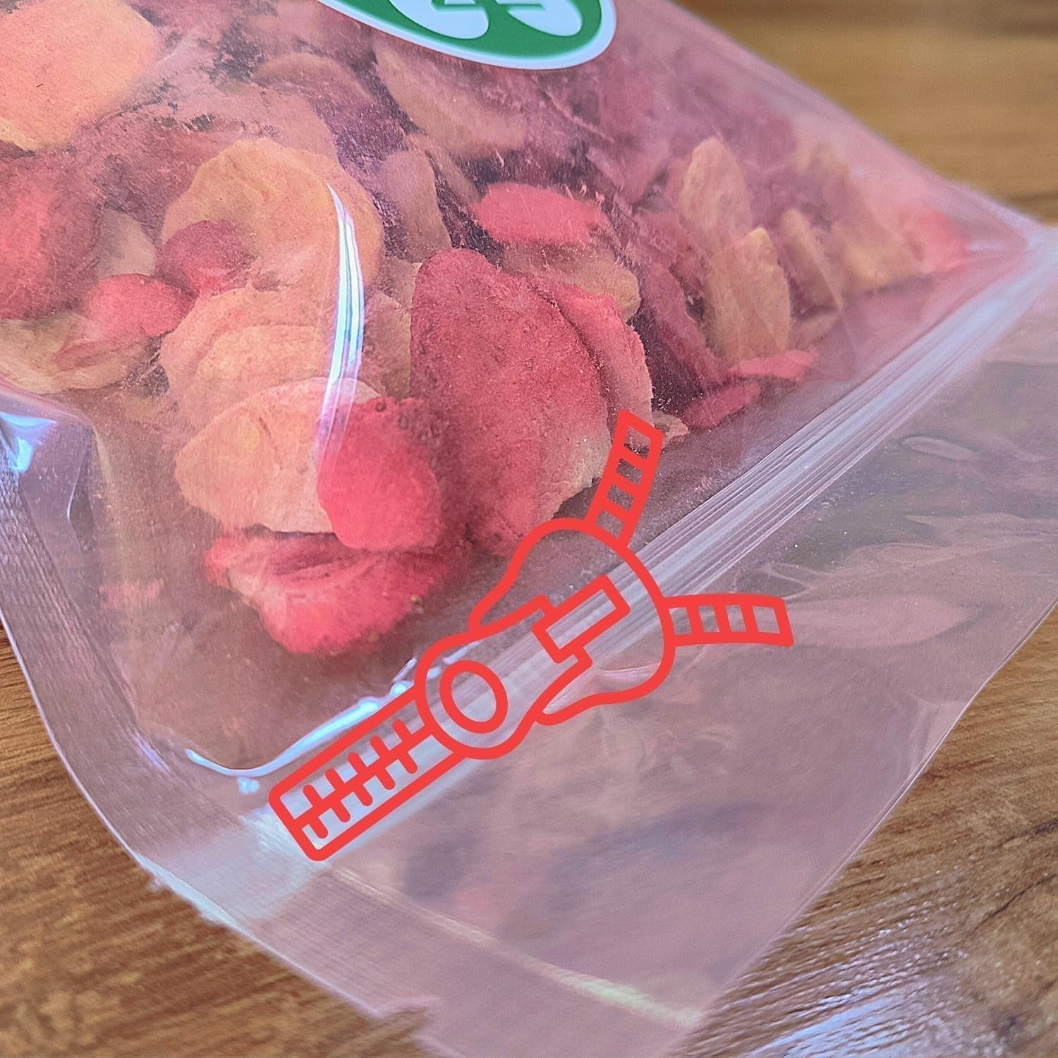 Mix van gevriesdroogd fruit ErdBana XL 300g | Gevriesdroogde bananen + gevriesdroogde aardbeien Proeverijset voor gevriesdroogd fruit | Aardbei en banaan gevriesdroogde fruitmix | ZingyZoo Gedroogde producten Naty Shop