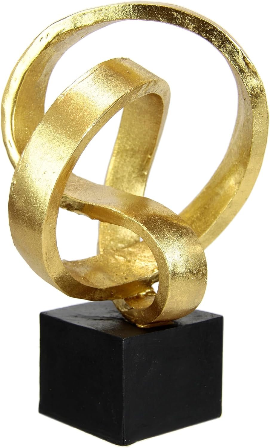 Moderne deco sculptuur kunst ornamenten 3D beeld standbeeld moderne decoratie figuren abstracte kunst cadeau-idee, zilveren beeldjes en sculpturen Naty Shop goud