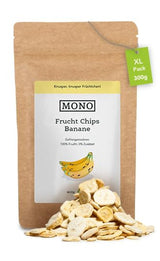 Mono gevriesdroogde chips - 300g aardbeichips van 100% natuurlijke aardbeien - gedroogd tropisch fruit - gedroogd aardbeifruit - snack voor muesli en desserts - aardbeienchips Gedroogde producten Naty Shop Banaan