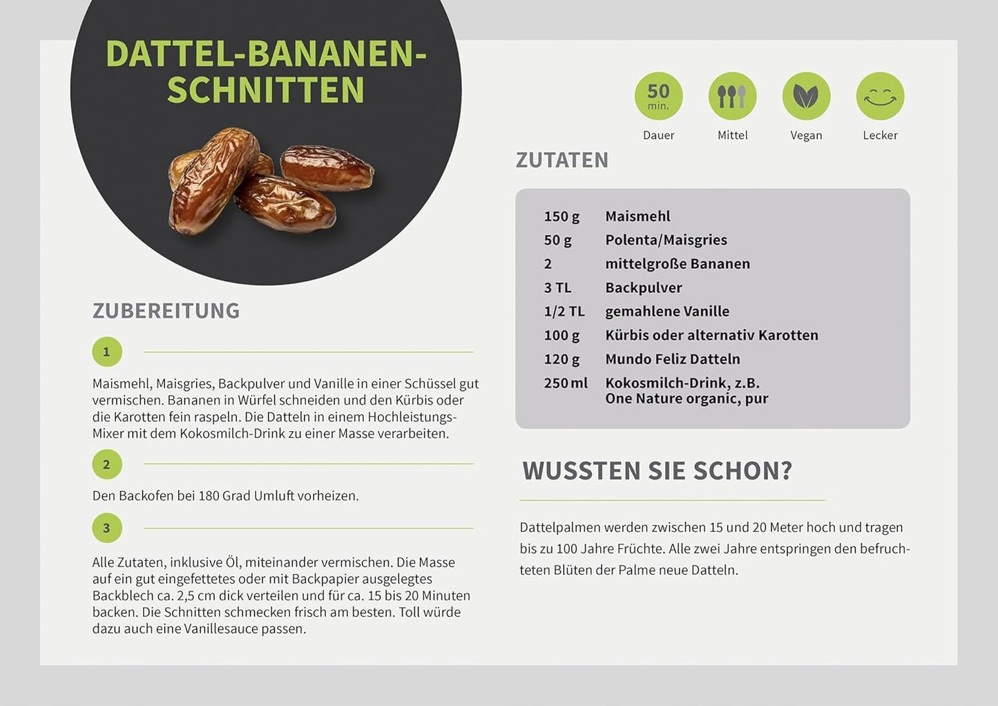 Mundo Feliz Gedroogde dadels met zaden uit biologische landbouw, 2 x 500 g Gedroogde producten Naty Shop
