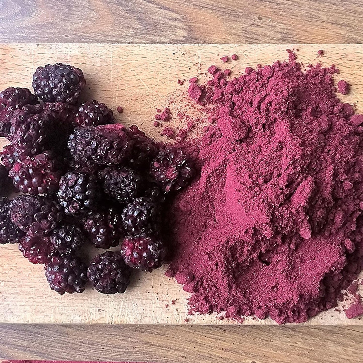 Gevriesdroogde bramen in poeder | 100% gevriesdroogd fruitpoeder Natuurlijk gedroogd fruit zonder toevoegingen | fruitpoeder Gevriesdroogd fruit bramenpoeder Gedehydrateerde producten Naty Shop
