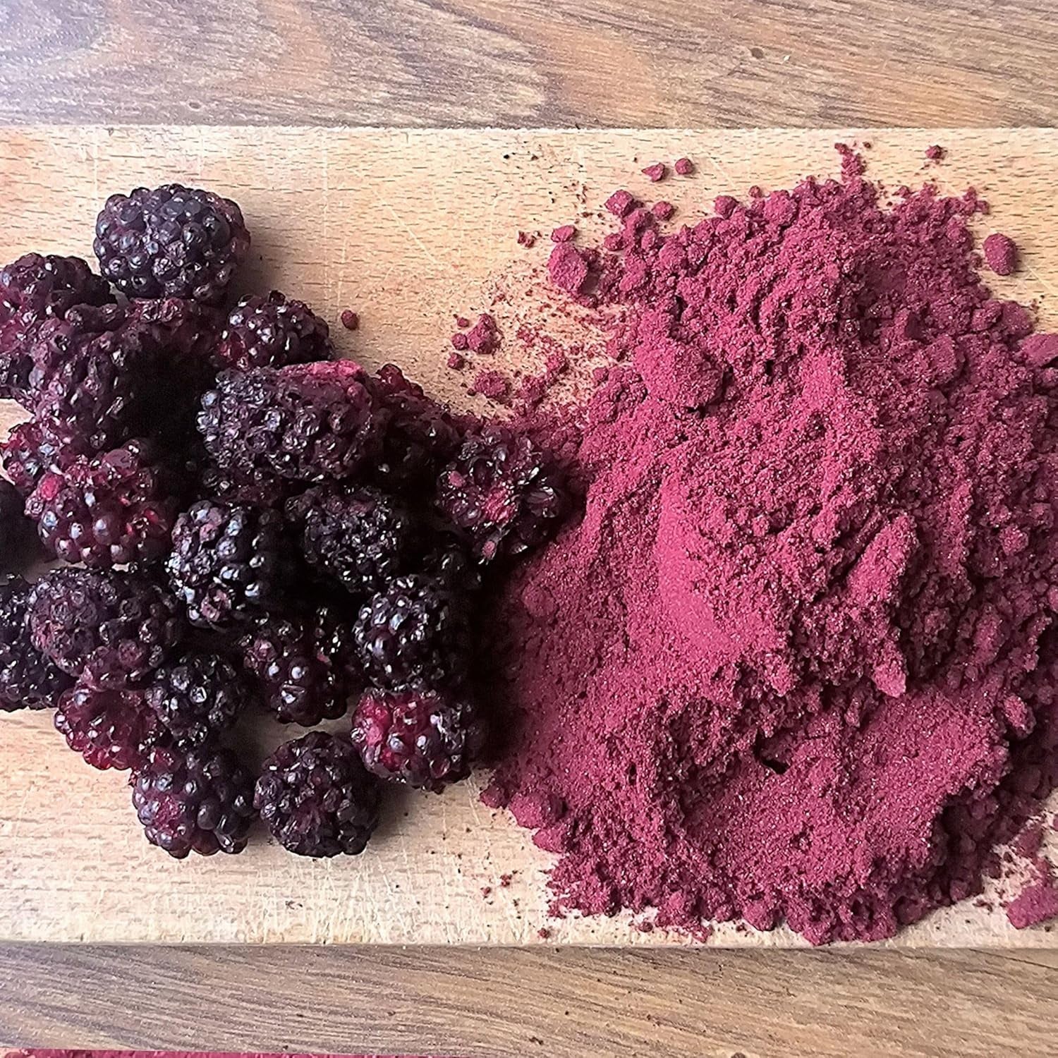 Gevriesdroogde bramen in poeder | 100% gevriesdroogd fruitpoeder Natuurlijk gedroogd fruit zonder toevoegingen | fruitpoeder Gevriesdroogd fruit bramenpoeder Gedehydrateerde producten Naty Shop