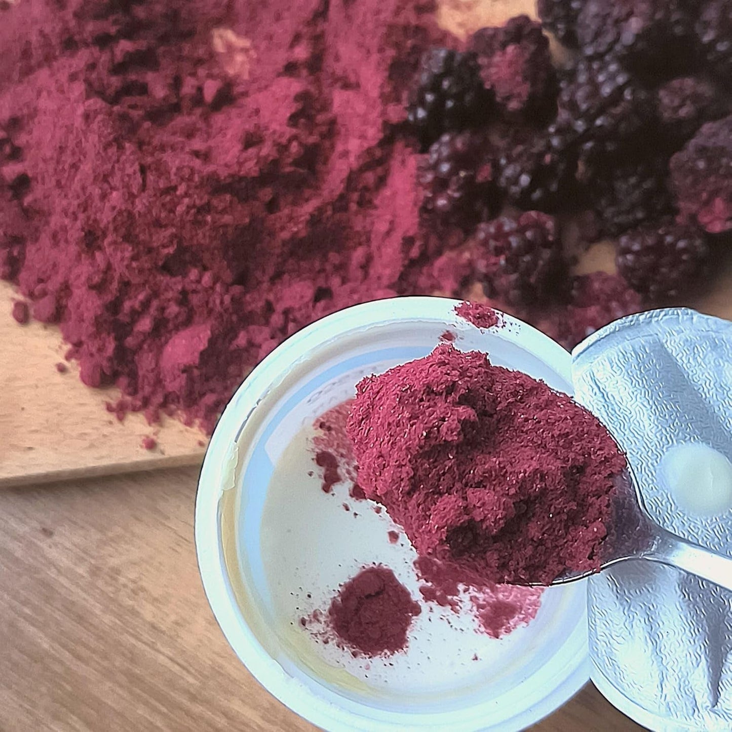 Gevriesdroogde bramen in poeder | 100% gevriesdroogd fruitpoeder Natuurlijk gedroogd fruit zonder toevoegingen | fruitpoeder Gevriesdroogd fruit bramenpoeder Gedehydrateerde producten Naty Shop