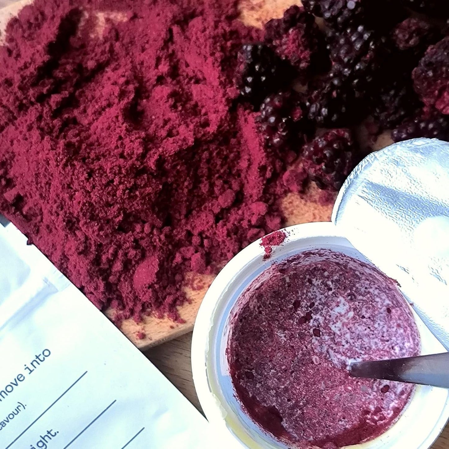 Gevriesdroogde bramen in poeder | 100% gevriesdroogd fruitpoeder Natuurlijk gedroogd fruit zonder toevoegingen | fruitpoeder Gevriesdroogd fruit bramenpoeder Gedehydrateerde producten Naty Shop