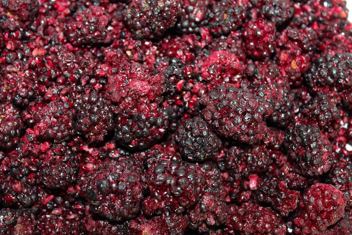 Gevriesdroogde hele bramen 100g - Gevriesdroogd fruit - Gevriesdroogd gedroogd fruit - Gevriesdroogde hele bramen voor bakken, decoreren van taarten, snacks, muesli, desserts Gedroogde producten Naty Shop