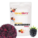 Gevriesdroogde hele bramen 100g - Gevriesdroogd fruit - Gevriesdroogd gedroogd fruit - Gevriesdroogde hele bramen voor bakken, decoreren van taarten, snacks, muesli, desserts Gedroogde producten Naty Shop 100G
