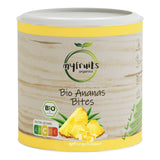 myfruits biologische gevriesdroogde ananas, 300g, gedroogd fruit zonder toevoegingen, 100% ananas in grote stukken, gevriesdroogd fruit voor muesli of als tussendoortje Gedroogde producten Naty Shop 85 Gram