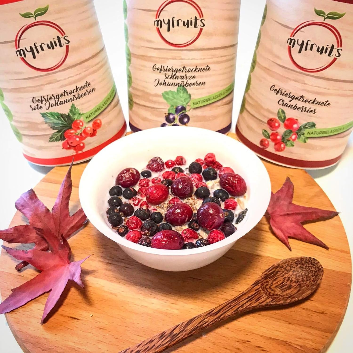 myfruits zwarte bessen, gevriesdroogd fruit, 100g, zonder toevoegingen, 100% zwarte bessen, gevriesdroogd en gedroogd fruit voor muesli of pap... Gedroogde producten Naty Shop