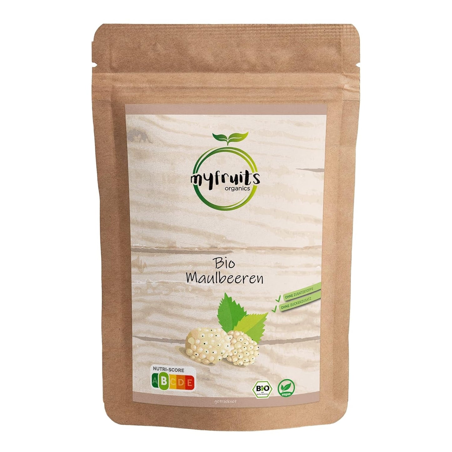 myfruits biologische gedroogde bramen, 750g, zongedroogd, geen toevoegingen. Van gecertificeerde biologische landbouw, gedroogde witte bramen Naty Shop Gedehydrateerde Producten Grootverpakking 750G