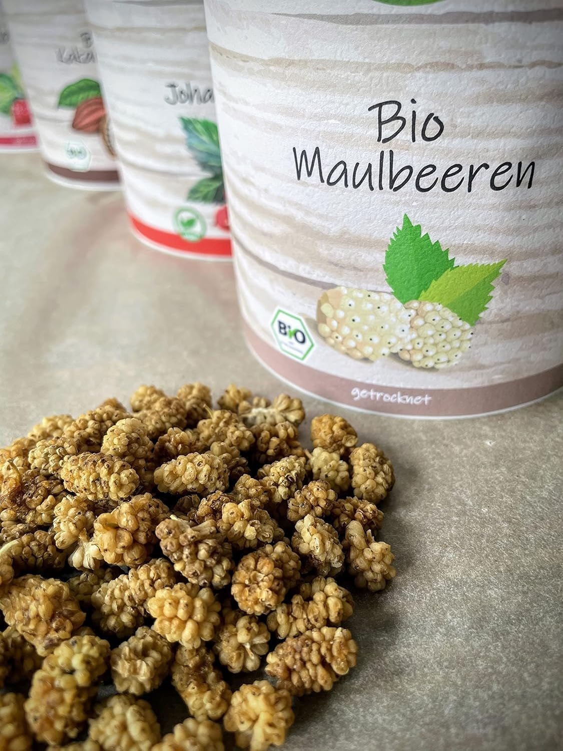 myfruits biologische gedroogde bramen, 750g, zongedroogd, geen toevoegingen. Van gecertificeerde biologische landbouw, gedroogde witte bramen van Naty Shop gedroogde producten