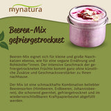 Mynatura Kleurrijke mix van gevriesdroogde bessen I Fruitmix I Frambozen I Zwarte bessen I Aardbeien I Fruitsnacks I Veganistisch I 350g Gedroogde producten Naty Shop