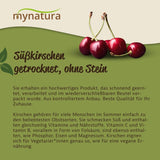 Mynatura zoete, gedroogde, pitloze kersen I Ongezoet I Gedroogd fruit I Geen toevoegingen I Bakken I Kersen I Snack I Muesli I Veganistisch I Zakje (1x 1000g) Gedroogde producten Naty Shop