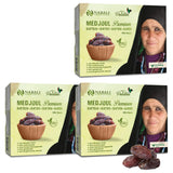 NABALI FAIRKOST FOR ALL Dadels Medjool Medjoul uit Palestina - 100% natuurlijk veganistisch aromatisch traditioneel fris en oriëntaals I zonder conserveermiddelen 5 kg (1 pakje), Small/Medium Naty Shop gedehydrateerde producten 1kg (3 pakje) Large/Jumbo