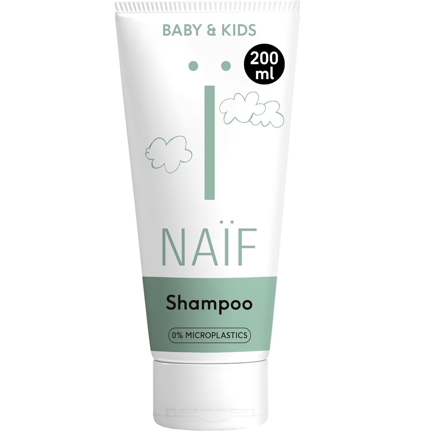 Naïf - Verzorgende shampoo - voor baby's en kinderen - Babyshampoo met natuurlijke ingrediënten - 100% vegan - 0% SLES - Zonder microplastics, siliconen en parabenen - 200 ml Kinderen - Bad- en Huidverzorging Naty Shop M