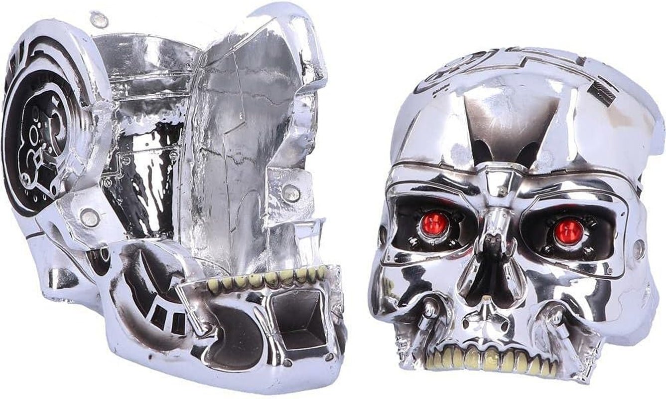 Nemesis Now, T Box, 18 cm, zilver, hars, one size Beeldjes en sculpturen Naty Shop