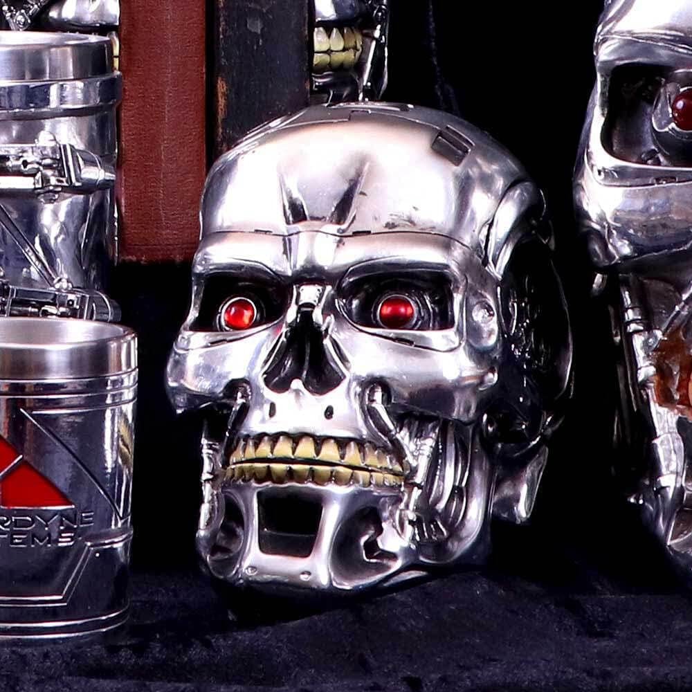 Nemesis Now, T Box, 18 cm, zilver, hars, one size Beeldjes en sculpturen Naty Shop