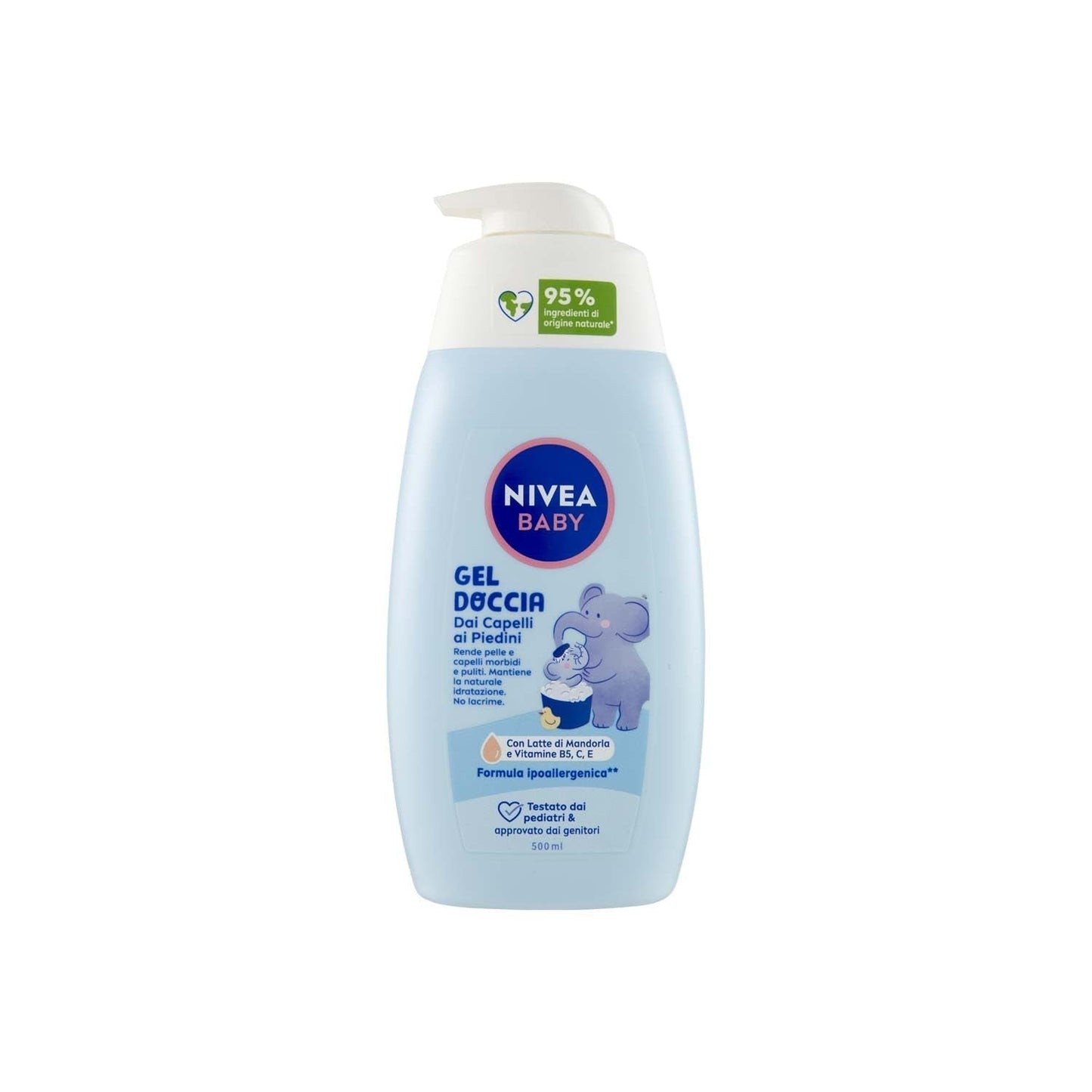 NIVEA BABY douchegel voor beenhaar 500 ml, kinderbubbelbad voor zachte en schone huid en haar, kinderbad met scheurbescherming, hydraterende en zachte shampoo voor kinderen Kinderen - Bad en Huidverzorging Naty Shop Standaard titel