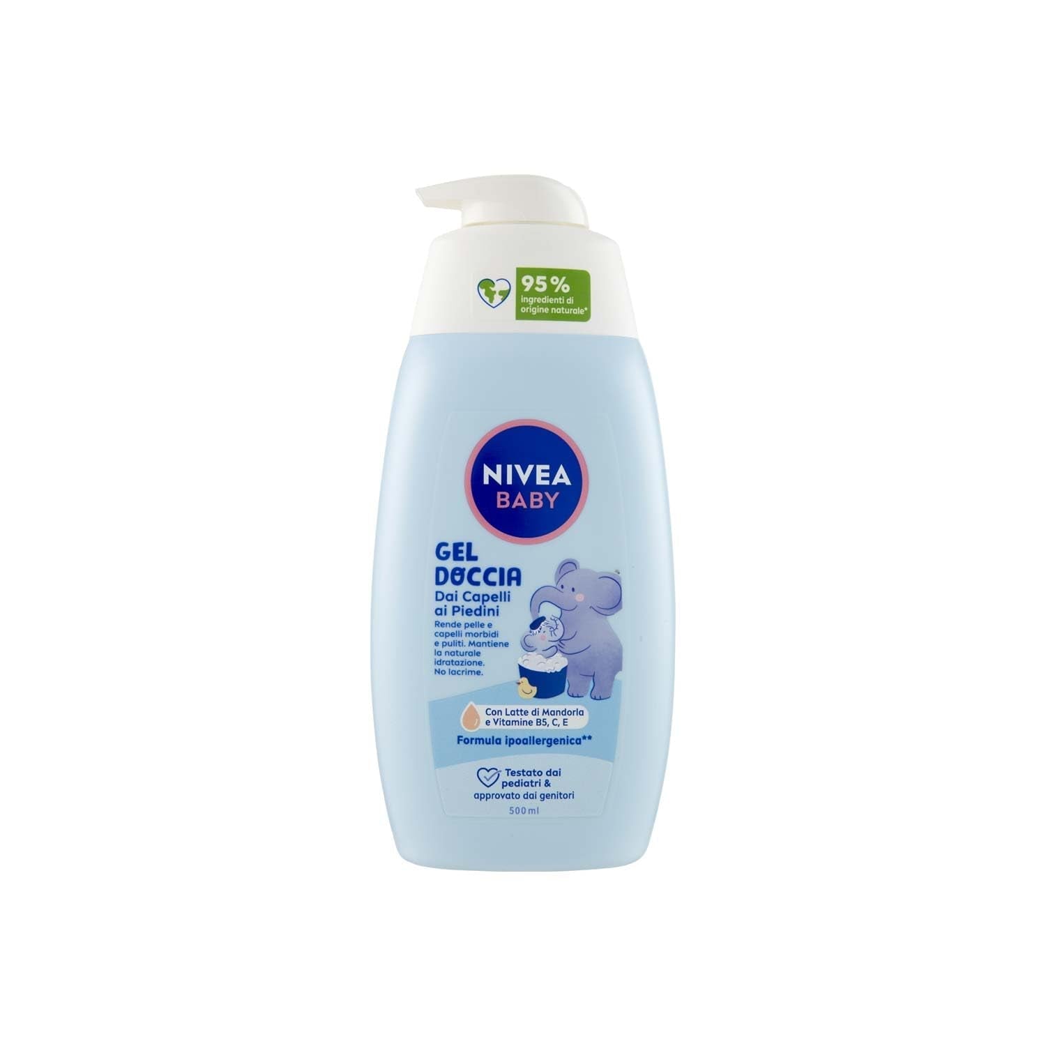 NIVEA BABY douchegel voor beenhaar 500 ml, kinderbubbelbad voor zachte en schone huid en haar, kinderbad met scheurbescherming, hydraterende en zachte shampoo voor kinderen Kinderen - Bad en Huidverzorging Naty Shop Standaard titel