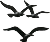 Birdy Wall Art (Goud, Metalen Wanddecoraties, Nautisch Motief, Hal/Woonkamer/Eetkamer Muurschildering) 1011623 Naty Shop Beelden & Sculpturen Zwart