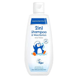 PAEDIPROTECT 2in1 shampoo en waslotion voor baby's en kinderen 200 ml, delicate reiniging en haar zonder parfum en microplastics, de douchegel hydrateert de droge en gevoelige huid, ook voor volwassenen Kinderen - Bad- en Huidverzorging Naty Shop Wit 200 Ml (1 pakje)