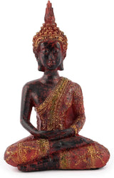 decoratieve pyjama Boeddha, mediterend, sculptuur met rood/gouden mantel Beeldjes en sculpturen Naty Shop Standaard titel