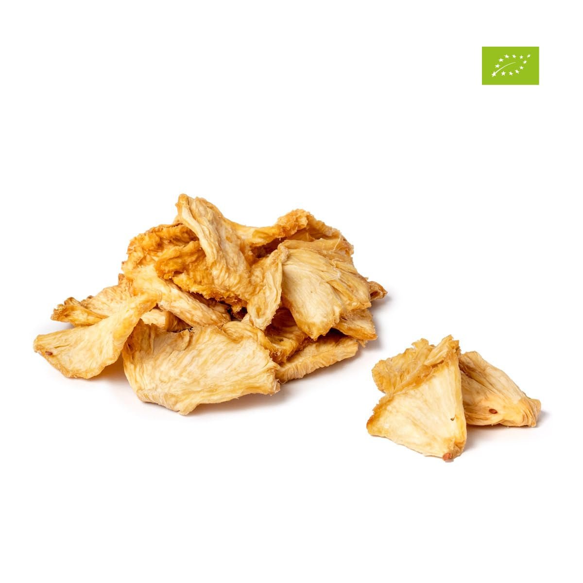 PAKKA biologische en fairtrade ananasstukjes 1kg, biologische en fairtrade gedroogde ananas, ongezoet, ongezwaveld, rechtstreeks geproduceerd en afgevuld door de producent in Colombia, veganistisch 1000g Gedehydrateerde producten Naty Shop