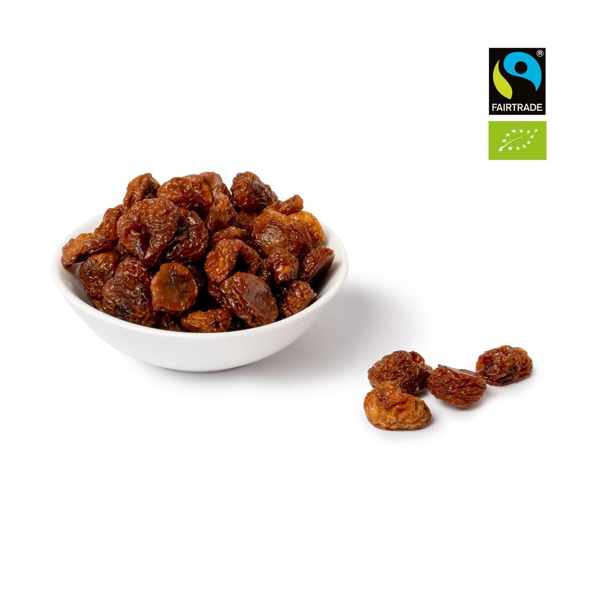 PAKKA - Biologische Fairtrade zongedroogde gouden kersen 500 g, wild geplukte gele kersen, ongezaaid, ongezoet, rechtstreeks van kleine boeren in Samarkand, Oezbekistan, veganistisch, 500 g (1 pak) Naty Shop gedehydrateerde producten