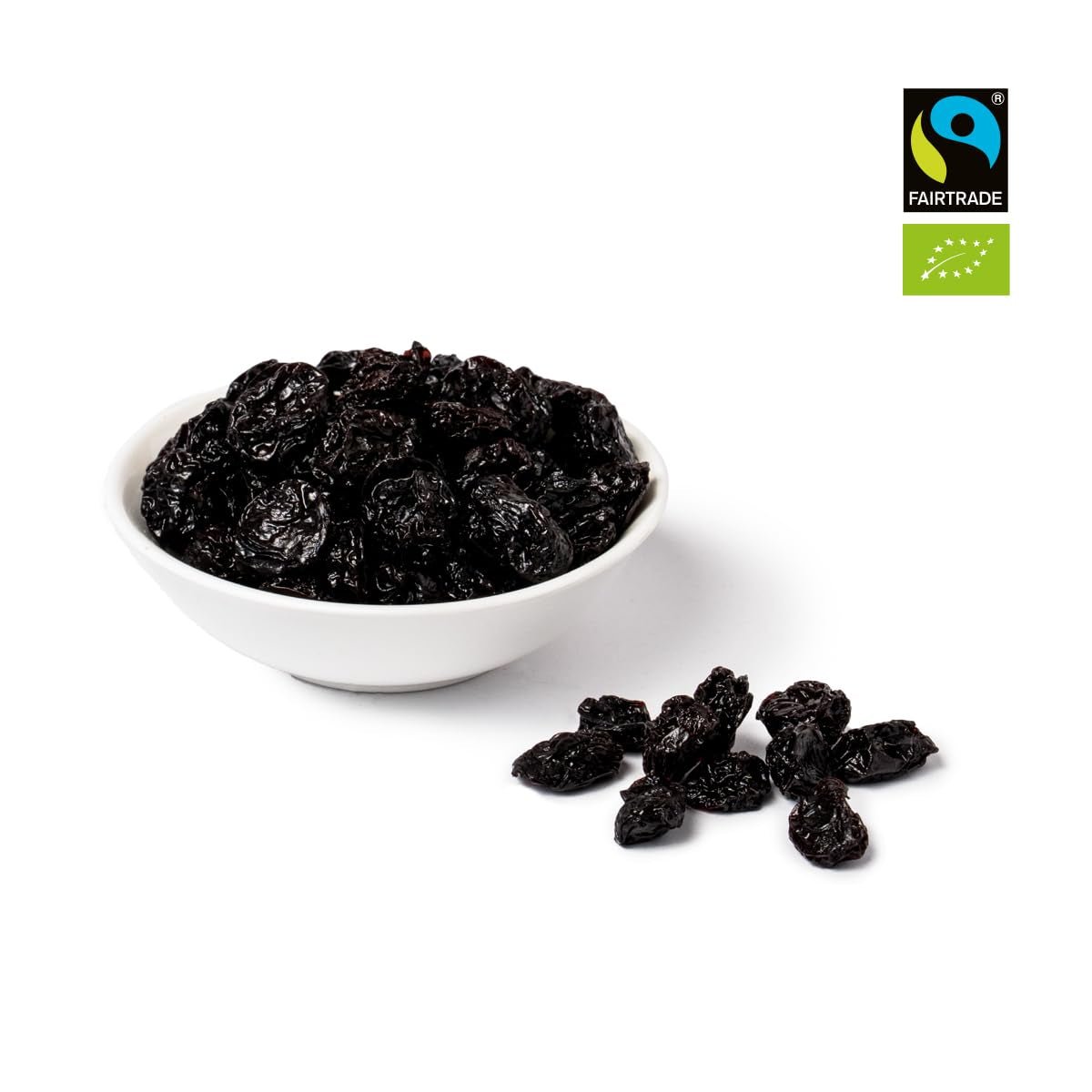 PAKKA - Zongedroogde biologische Fairtrade-kersen 750 g, wild geoogste biologische kersen, ongezoet, ongezoet rechtstreeks van kleine boeren in Samarkand, Oezbekistan, veganistisch, 750 g Naty Shop gedehydrateerde producten
