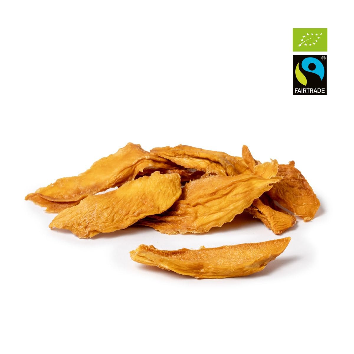 PAKKA biologische fairtrade mango's 1kg, biologische en eerlijk gedroogde mangostukjes, ongezoet, ongezwaveld, rechtstreeks geproduceerd en afgevuld door de producent in Colombia, vegan 1kg (1 pak) Gedroogde producten Naty Shop