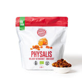 PAKKA Biologische Fair Trade Physalis 1kg, biologische en fairtrade duindoorn gedroogd, ongezoet, ongezwaveld, rechtstreeks geproduceerd en gebotteld door de producent in Colombia, veganistisch 1000g (1 pak) Naty Shop Gedehydrateerde Producten Variant 2: 1 kg (1 pak)