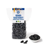 PAKKA - Biologische Fairtrade Black Beauty Rozijnen 600gr, biologisch, pitloze, zwarte druiven, zongedroogd, olievrij, dus plakkerig, ongezwaveld, rechtstreeks van kleine boeren in Samarkand in Oezbekistan Gedroogde producten Naty Shop Variant 1: 600 G (pak van 1)