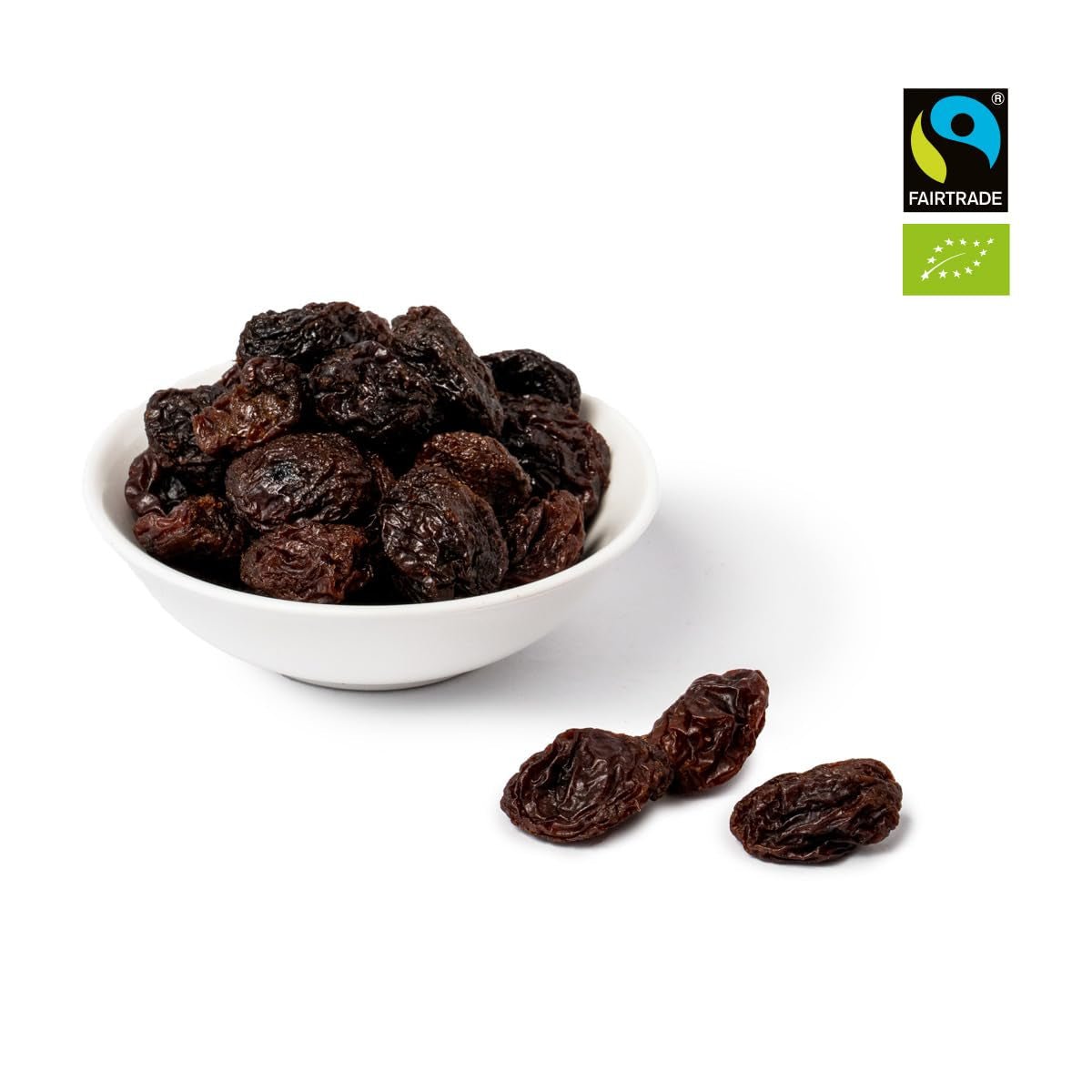 PAKKA - Biologische Fairtrade Jumbo Manucca Rozijnen 1kg met 2 - 3 knapperige zaden, zongedroogde manucca druiven, olievrij, dus plakkerig, ongezwaveld, van kleine boeren in Samarkand Oezbekistan 1000g Gedehydrateerde producten Naty Shop