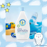 PENATEN Ultra Sensitive Bath & Shampoo (400 ml), bijzonder zacht babybadje en shampoo voor de zeer gevoelige huid van baby's die vatbaar zijn voor neurodermitis, geur- en kleurstofvrije douchegel en haarshampoo Kinderen - Bad- en huidverzorging Naty Shop