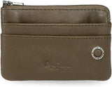 Pepe Jeans adge Herenportemonnee Naty Shop Khaki Portemonnee met badge
