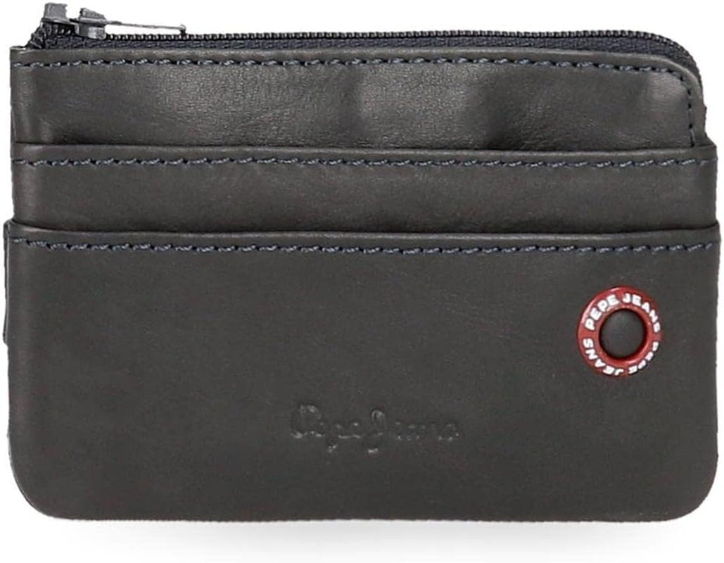 Pepe Jeans adge Portemonnee Heren Naty Shop Navy Portemonnee met badge