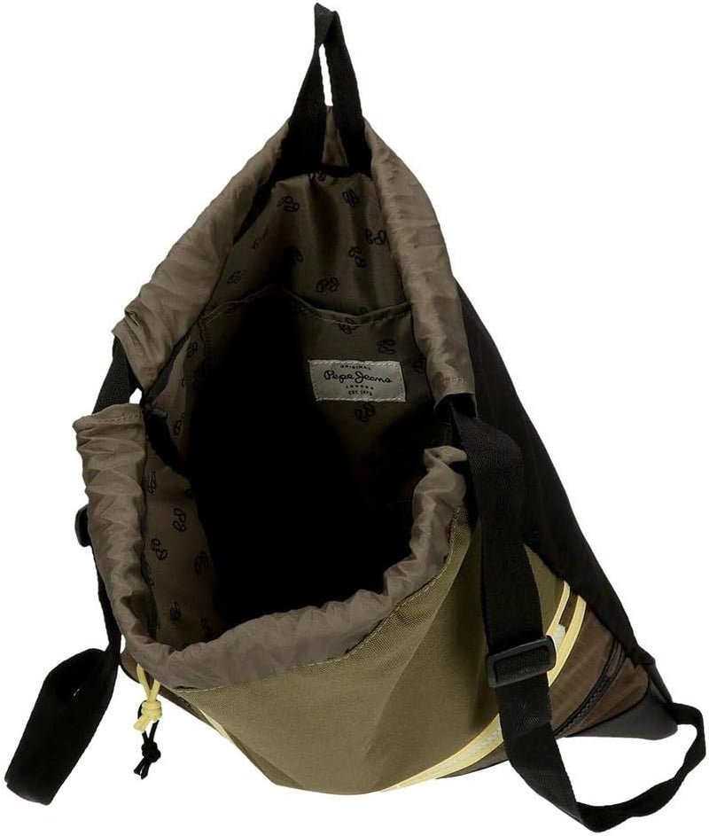 Pepe Jeans Caden Gymtas Groen 35x46 cm Polyester Rugzakken en premium schooltassen Naty Shop